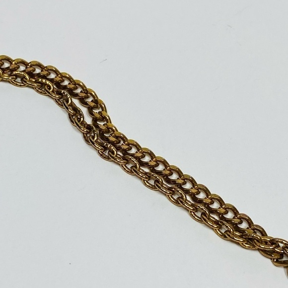 Lisner Necklace Gold Tone Statement Signed 20”+3” Hook Clasp - Picture 7 of 16